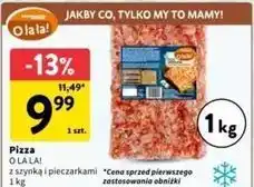 Intermarche Pizza z szynką i pieczarkami O La La! oferta