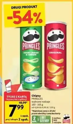 Intermarche Chipsy original Pringles oferta