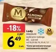 Intermarche Lód almond Algida Magnum oferta