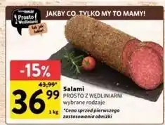Intermarche Salami z papryką Intermarche Prosto Z Wędliniarni oferta