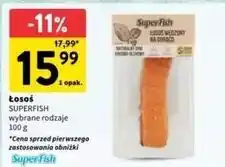 Intermarche Łosoś wędzony na gorąco w dymie bukowo-olchowym naturalny Superfish oferta