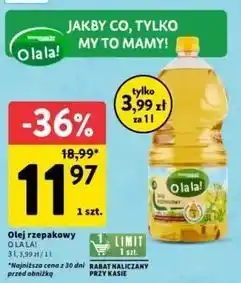 Intermarche Olej rzepakowy Intermarche O La La! oferta