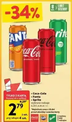 Intermarche Napój Sprite oferta