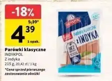 Intermarche Parówki z indyka klasyczne Indykpol oferta
