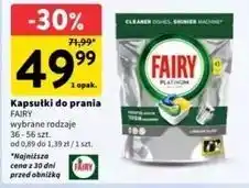 Intermarche Tabletki do zmywarek lemon Fairy Platinum oferta
