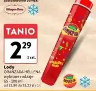 Intermarche Lód w tubce Hellena Oranżada oferta