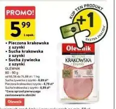 Intermarche Kiełbasa żywiecka sucha z szynki Olewnik oferta