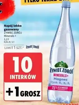 Intermarche Woda lekko gazowana Żywiec Zdrój Minerals+ oferta