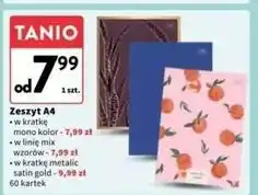 Intermarche Zeszyt a4/80 k. kratka metalic gold Interdruk oferta