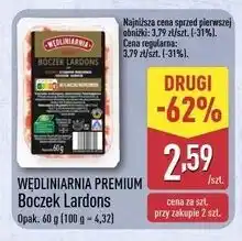 ALDI Boczek lardons Wędliniarnia Premium oferta