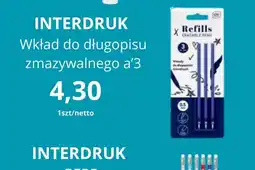 Triomen Wkład do długopisu zmazywalnego Interdruk oferta