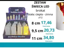 Triomen Zestaw Swieca LED brokat oferta