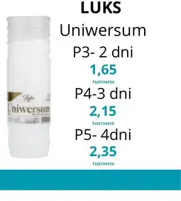 Triomen Znicz Luks Uniwersum oferta