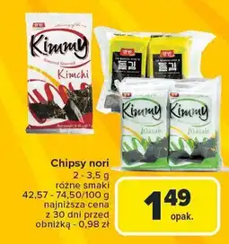 Carrefour Market Chipsy nori, różne smaki KIMMY oferta