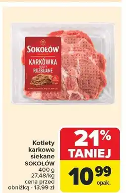 Carrefour Market Kotlety karkowe siekane Sokołów oferta
