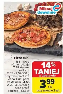 Carrefour Market Pizza mini, różne rodzaje Carrefour Market oferta