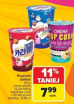 Carrefour Market Popcorn, różne smaki DARDA oferta