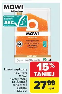 Carrefour Market Łosoś wędzony na zimno Mowi oferta