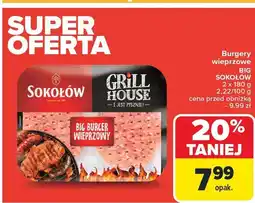 Carrefour Market Burgery wieprzowe Big 2 szt. Sokołów oferta