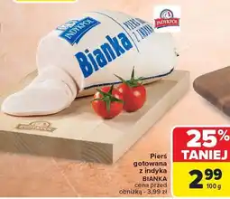Carrefour Pierś gotowana z indyka Bianka Indykpol oferta
