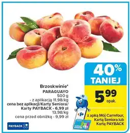 Carrefour Market Brzoskwinie Paraguayo 1 opak. Carrefour Market oferta