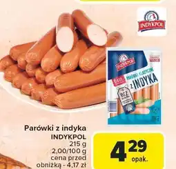 Carrefour Market Parówki z indyka Indykpol oferta