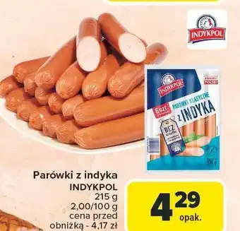 Carrefour Market Parówki z indyka Indykpol oferta