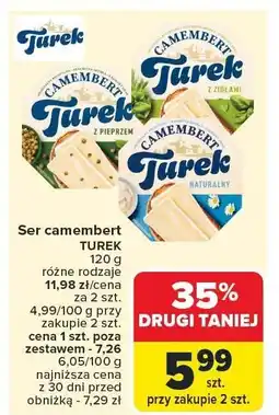Carrefour Market Ser camembert, różne rodzaje Turek oferta