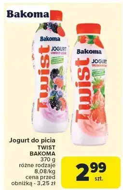 Carrefour Market Jogurt do picia Twist Bakoma oferta
