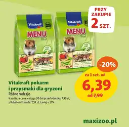 Maxi Zoo Vitakraft pokarm i przysmaki dla gryzoni oferta