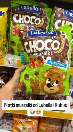 Dino Płatki muszelki Choco pełne ziarno Kubuś Lubella oferta