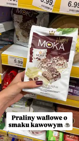 Dino Praliny waflowe Happy Moka Coffee Wafers Flis oferta