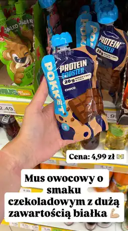 Dino Mus owocowy Protein Booster o smaku czekoladowym Pokket oferta