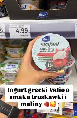 Dino Jogurt grecki proteinowy PROfeel o smaku truskawki i maliny Valio oferta