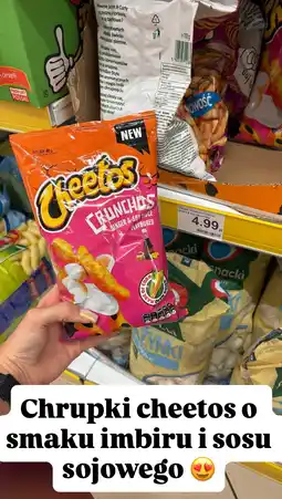 Dino Chipsy Cheetos Crunchos o smaku imbiru i sosu sojowego oferta