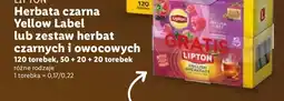 Lidl Herbata Lipton zestaw czarnych i owocowych oferta