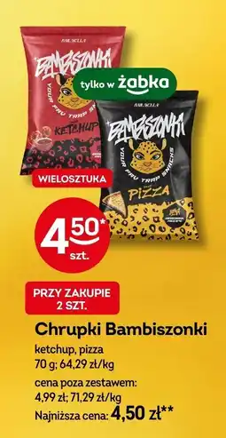 Żabka Chrupki Bambiszonki ketchup, pizza Mr. Snacky oferta