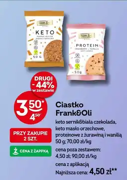Żabka Ciastko Frank&Oli proteinowe z żurawiną i wanilią oferta
