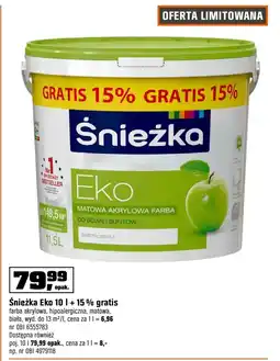 OBI Farba akrylowa Śnieżka oferta