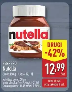 ALDI Krem czekoladowy Nutella oferta
