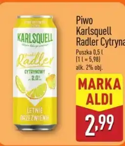 ALDI Piwo Karlsquell oferta