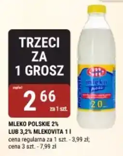 bi1 Mleko polskie 2% lub 3,2% mlekovita oferta