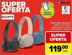 Carrefour Słuchawki nauszne SONY WH-CH520 oferta