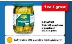 Kaufland Ogórki kanapkowe plastry K-Classic oferta