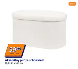 Action Aksamitny puf ze schowkiem oferta