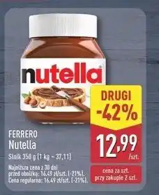 ALDI Krem czekoladowo-orzechowy Nutella oferta