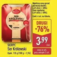 ALDI Ser zółty królewski plastry Sierpc oferta