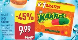 ALDI Lody cytrynowo-truskawkowe Nestle Kaktus oferta