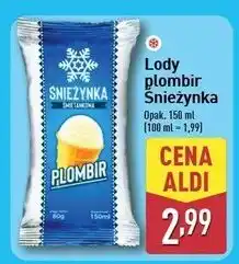 ALDI Lody śmietankowe Śnieżynka Plombir oferta