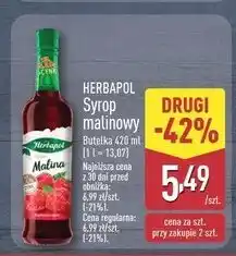 ALDI Syrop malina Herbapol oferta